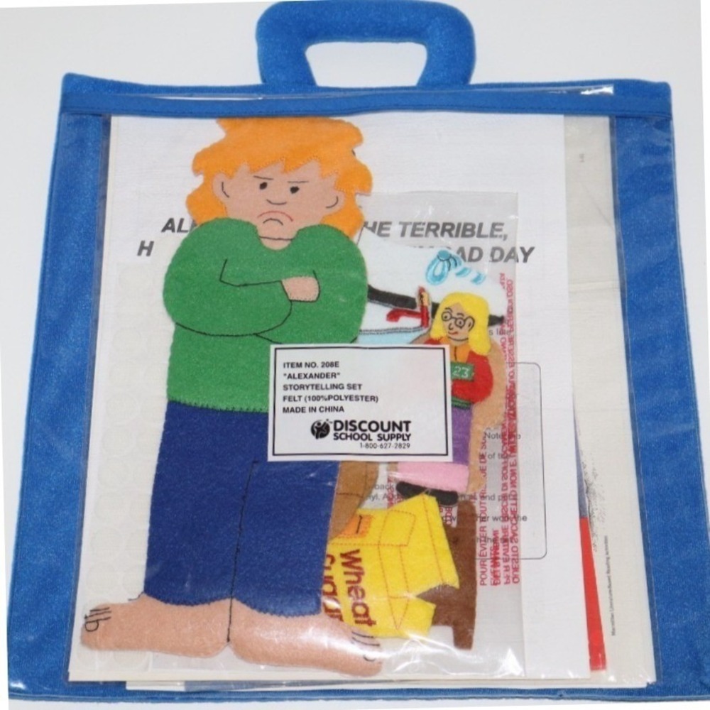 Alexander Horrible Terrible No Good Very Bad Day Felt Storytelling Kit Book Set